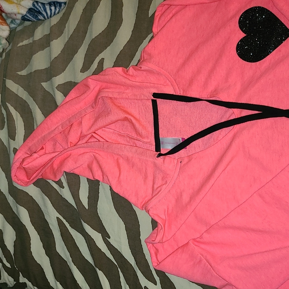 Cute pink tunic top with hood - Picture 2 of 6